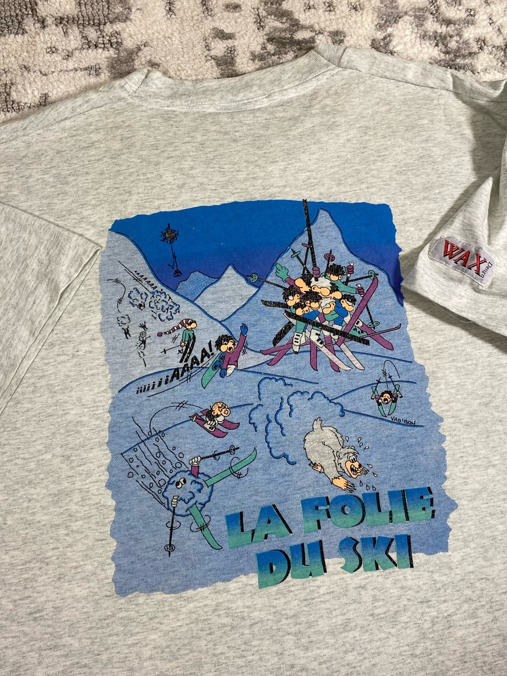 Vintage 90s Ski Winter Humor Tee Shirt